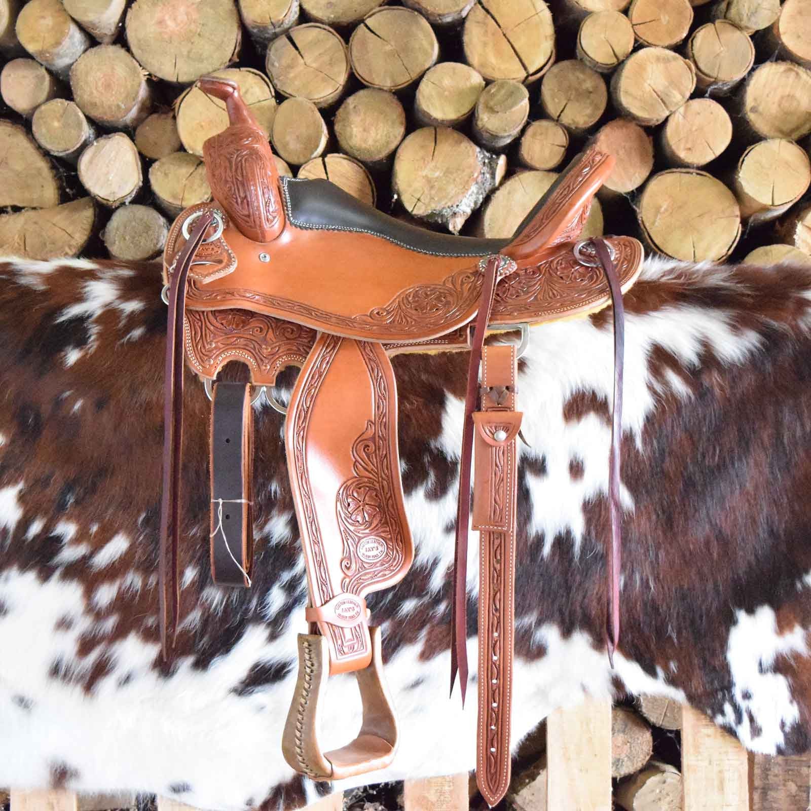 Custom leather Cowboy Saddle by Jay's Saddles in Tennessee